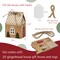 Wrapables Christmas DIY Advent Calendar Countdown Gingerbread House Gift Boxes with Gift Tags for Cookies, Candies, Treats (Set of 20)